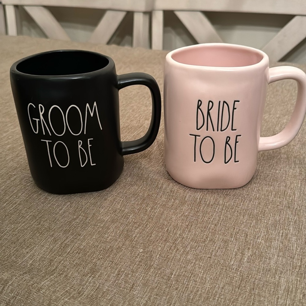 Rae Dunn Bride & Groom mug set